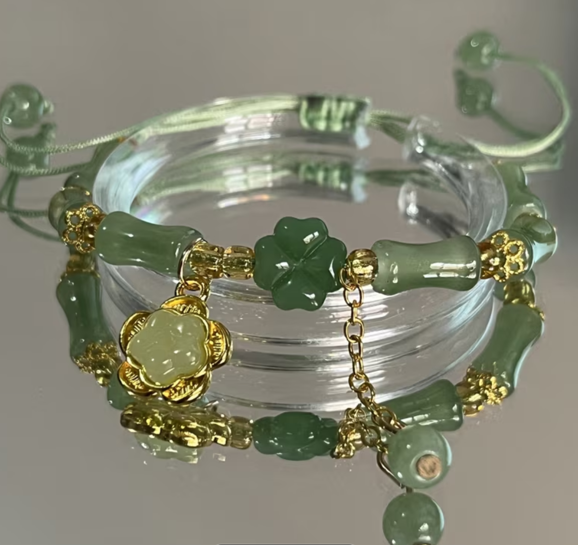 jade charm bracelet